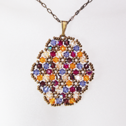 Pendant 40cm - Malvina Oval-Bronze Chain - Pendant 40cm - Laiton bronze